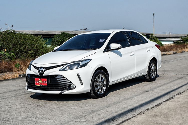Toyota Vios 2018 1.5 G Sedan เบนซิน ไม่ติดแก๊ส เกียร์อัตโนมัติ ขาว