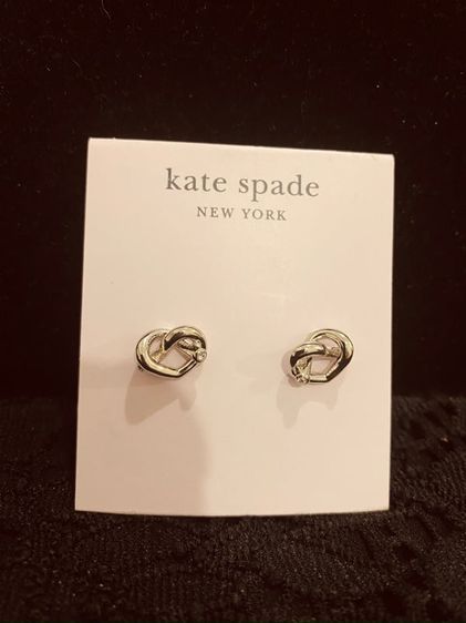 Kate spade แท้ รุ่น Kate Spade Earrings Silver Pretzel 