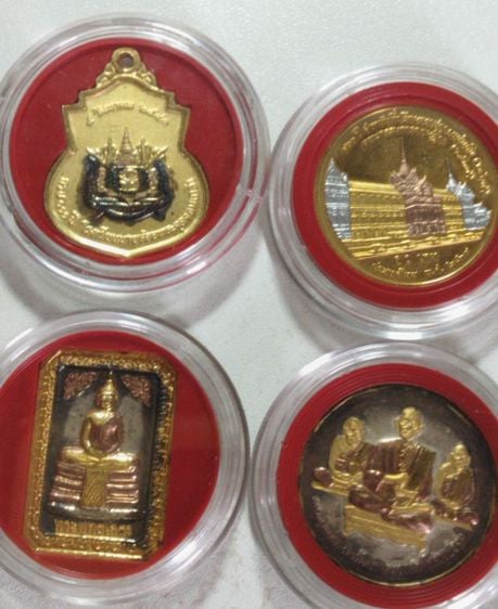 เหรียญชุดรัชกาลที่๕จำนวน๔เหรียญลงยาสามกษัตริย์ปี๓๗-๔๑ รูปที่ 17