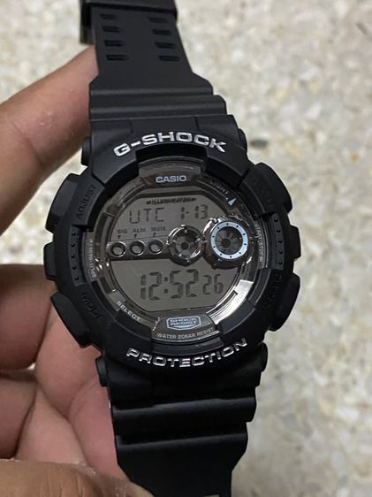 G-Shock ดำ นาฬิกายี่ห้อ G SHOCK  รุ่น GD100BW แท้มือสอง สภาพยังสวยเปลี่ยนกรอบสายมาใหม่  ไม่มีกล่อง 1250฿