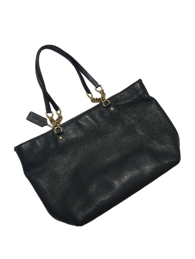 กระเป๋าถือสะพายข้าง แบรนด์ Coach : Small Sophia Bag In Li black nero หนัง สีดำของแท้ รูปที่ 5