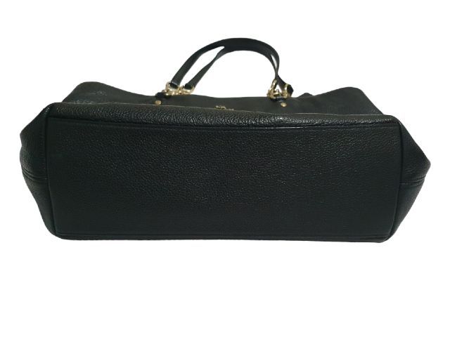 กระเป๋าถือสะพายข้าง แบรนด์ Coach : Small Sophia Bag In Li black nero หนัง สีดำของแท้ รูปที่ 9