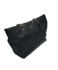 กระเป๋าถือสะพายข้าง แบรนด์ Coach : Small Sophia Bag In Li black nero หนัง สีดำของแท้-5