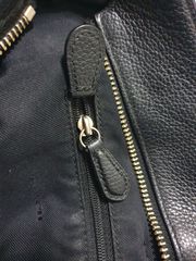 กระเป๋าถือสะพายข้าง แบรนด์ Coach : Small Sophia Bag In Li black nero หนัง สีดำของแท้-17