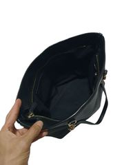 กระเป๋าถือสะพายข้าง แบรนด์ Coach : Small Sophia Bag In Li black nero หนัง สีดำของแท้-10