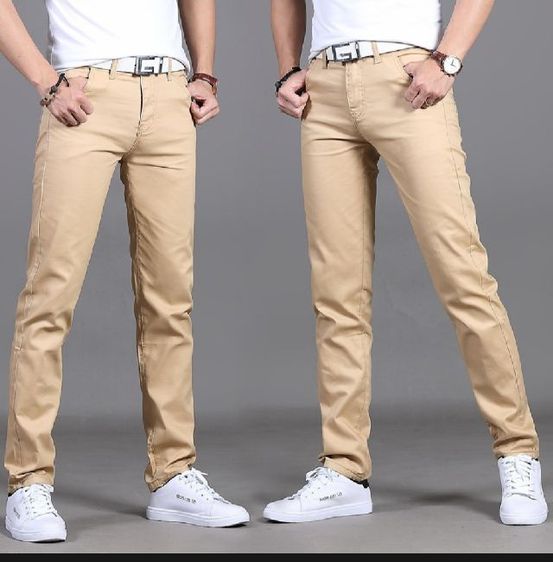 กางเกงชิโน กางเกงขายาวสำหรับวัยรุ่นชาย เอว 28-34 รูปที่ 3