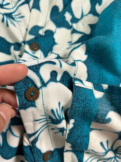 🌈เสื้อเชิ้ต ฮาวายวินเทจ (เท่ตรงกระดุมเป็นกะลามะพร้าว)🌈 รูปที่ 7