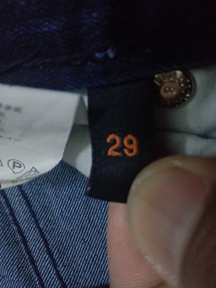 (209)-กางเกงยีนส์ PLAC เอววัดจริง 28-29 สีเข้มๆใหม่มาก ผ้ายีนส์ยืดเด้ง เอวต่ำ รูปที่ 8