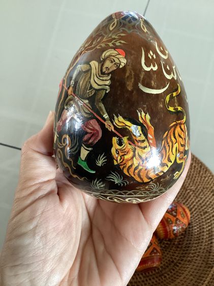 ชุดไข่ไม้ ของสะสม งานยุโรป Hand Painted Wooden Eggs รูปที่ 4