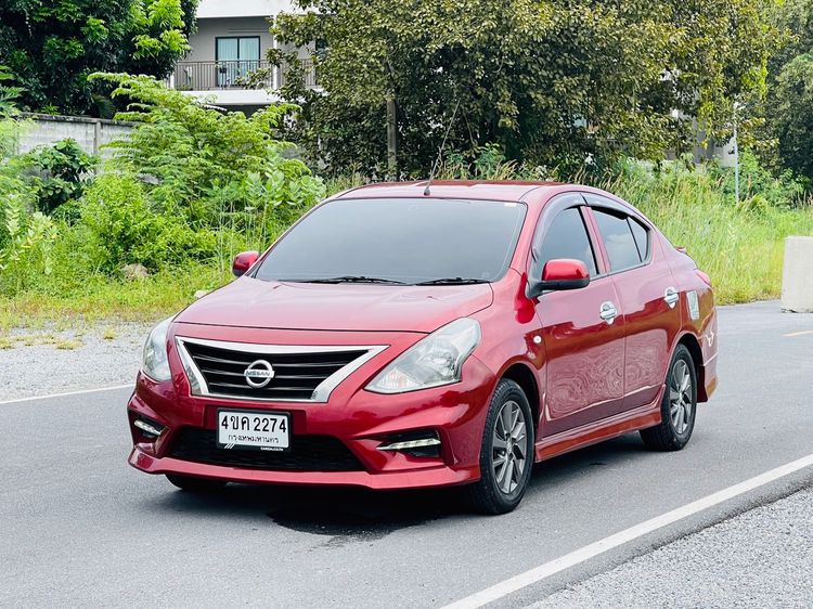 Nissan Almera 2018 1.2 E Sportech Sedan เบนซิน ไม่ติดแก๊ส เกียร์อัตโนมัติ แดง