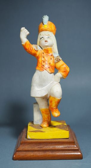ตุ๊กตาวินเทจจากอิตาลี่ Resin Drum Major Home Decor Antiques รูปที่ 1