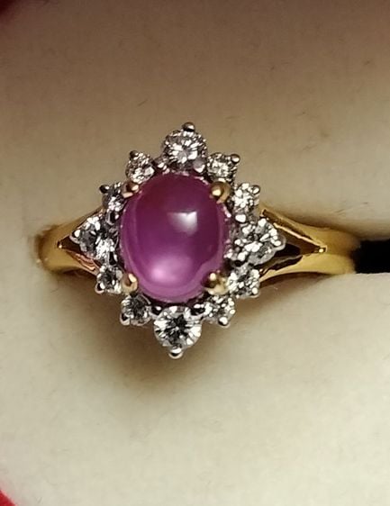 แหวน ทอง Ruby - Diamond Ring