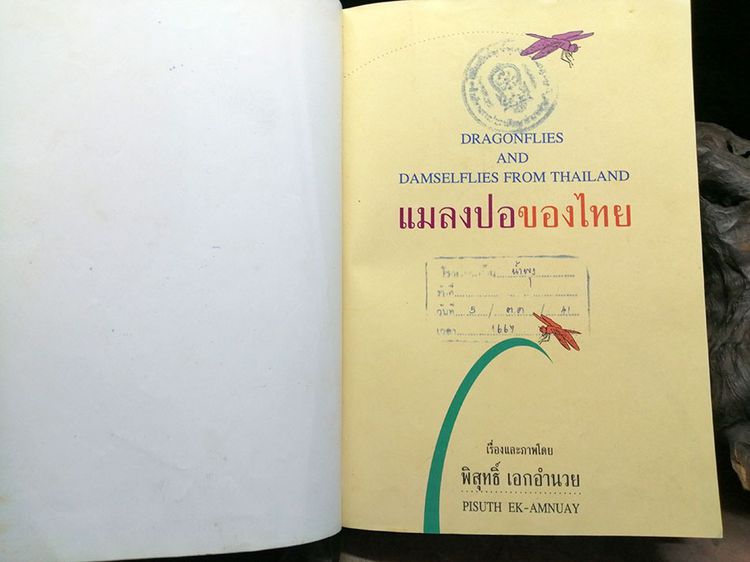หนังสือ แมลงปอของไทย หนังสือแมลงปอ หนังสือสัตว์ หนังสือธรรมชาติ รูปที่ 3