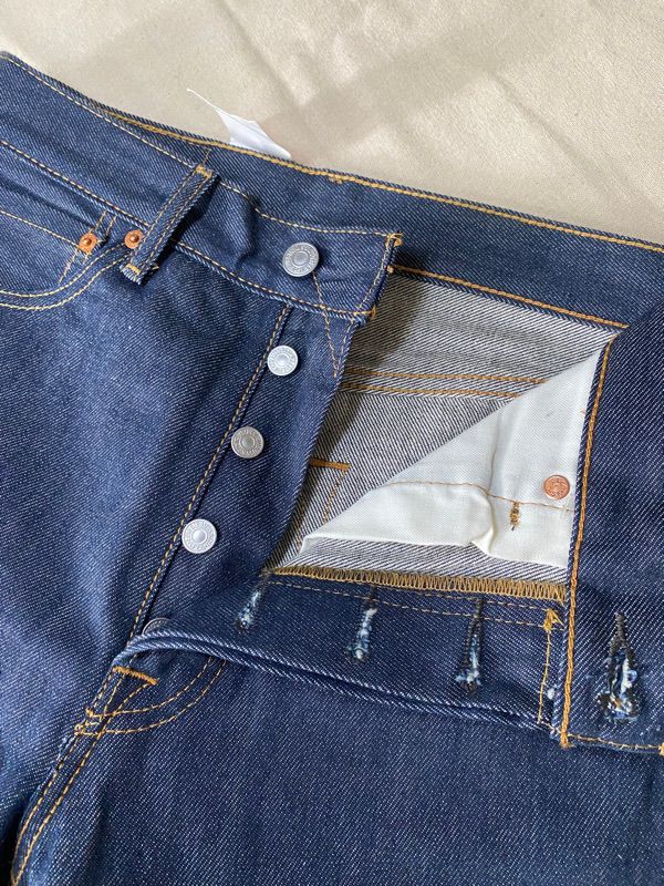 Levi's 501 Made in Egypt rigid shrink to fit รูปที่ 5