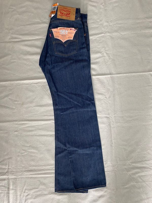 Levi's 501 Made in Egypt rigid shrink to fit รูปที่ 3