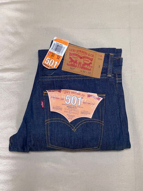 Levi's 501 Made in Egypt rigid shrink to fit รูปที่ 1