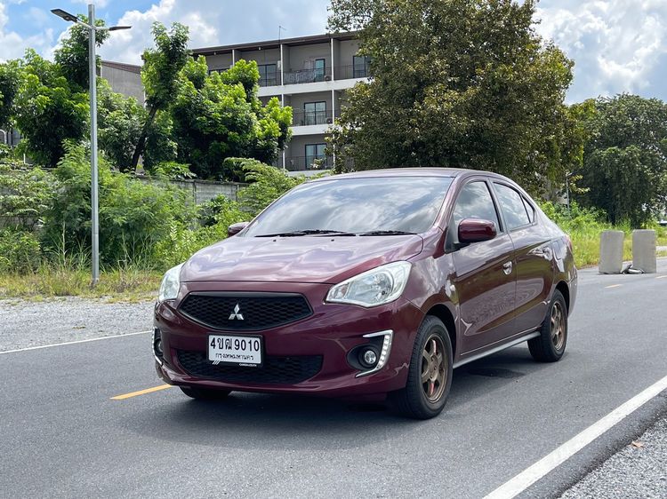 Mitsubishi Attrage 2019 1.2 GLX Sedan เบนซิน ไม่ติดแก๊ส เกียร์อัตโนมัติ แดง