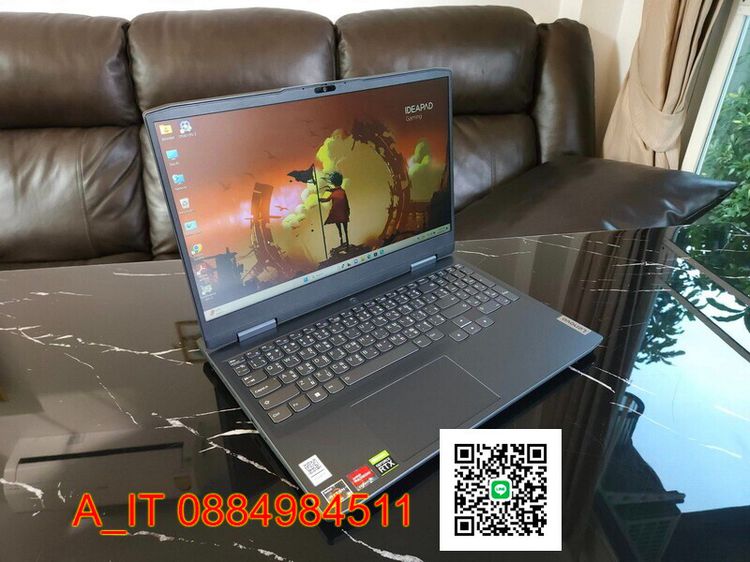 Lenovo IdeaPad Gaming3 15ARH7 RYZEN5 7535HS RTX 2050 (4GB) เครื่องตัวโชว์ สภาพสวยประกัน Onsite MAR 2025 รูปที่ 1