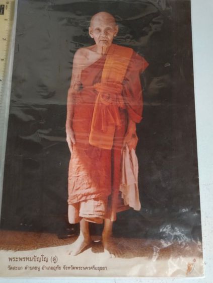 รูปถ่ายหลวงปู่ดู่ยืนวัดสะแกหลังจารมือขนาด8นิ้วสูง12นิ้ว รูปที่ 4