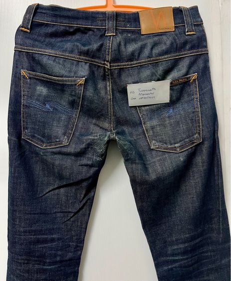 ยีนส์ nudie thin finn org dry blue เอว31 รูปที่ 6