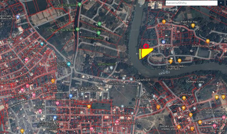 ที่ดินสวยติดเเม่น้ำปิง วิวดอยสุเทพ สันผีเสื้อ เชียงใหม่ รูปที่ 2