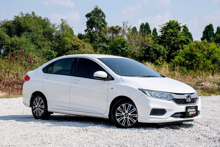 Honda City 2019 1.5 S Sedan เบนซิน ไม่ติดแก๊ส เกียร์อัตโนมัติ ขาว