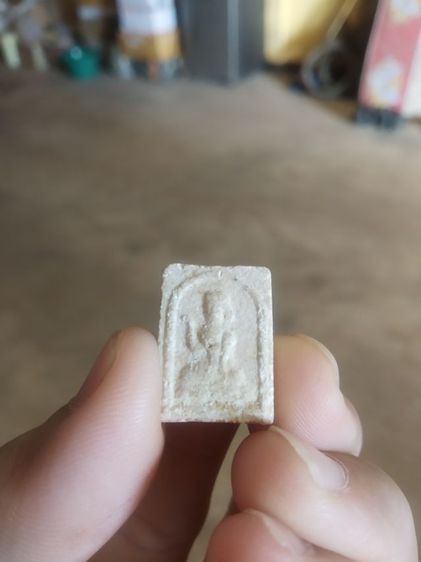 พระผงผสมว่านพิมพ์เล็ก(พระพิมพ์พระนางกวักพิมพ์เล็ก(เนื้อขาว)(วัดนินสุขารามวรวิหาร)(จังหวัดกรุงเทพมหานคร))พระบ้านพระเครื่องรางของมงคล รูปที่ 3