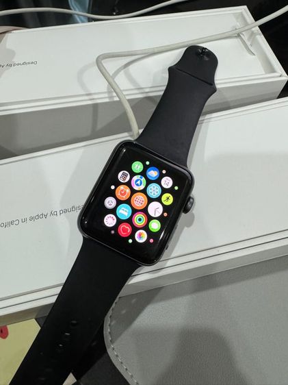 ยาง ดำ Apple Watch 3 gps 42 mm