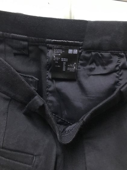 ❤️ UNIQLO กางเกงสีดำผ้าcotton  รูปที่ 8