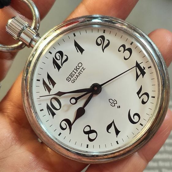 นาฬิกาพก Vintage Seiko Pocket Watch ระบบถ่าน มือสอง สภาพสวย เรือนใหญ่ๆ รูปที่ 8