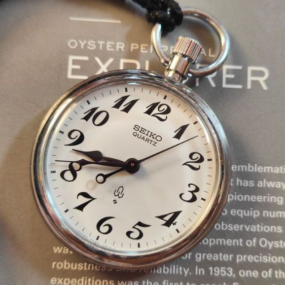 นาฬิกาพก Vintage Seiko Pocket Watch ระบบถ่าน มือสอง สภาพสวย เรือนใหญ่ๆ รูปที่ 4