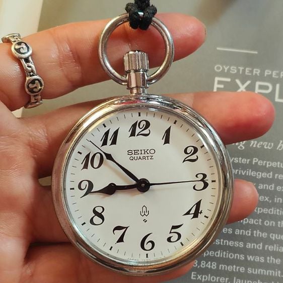 นาฬิกาพก Vintage Seiko Pocket Watch ระบบถ่าน มือสอง สภาพสวย เรือนใหญ่ๆ รูปที่ 7