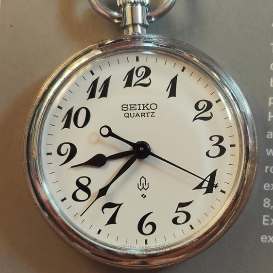 นาฬิกาพก Vintage Seiko Pocket Watch ระบบถ่าน มือสอง สภาพสวย เรือนใหญ่ๆ รูปที่ 2