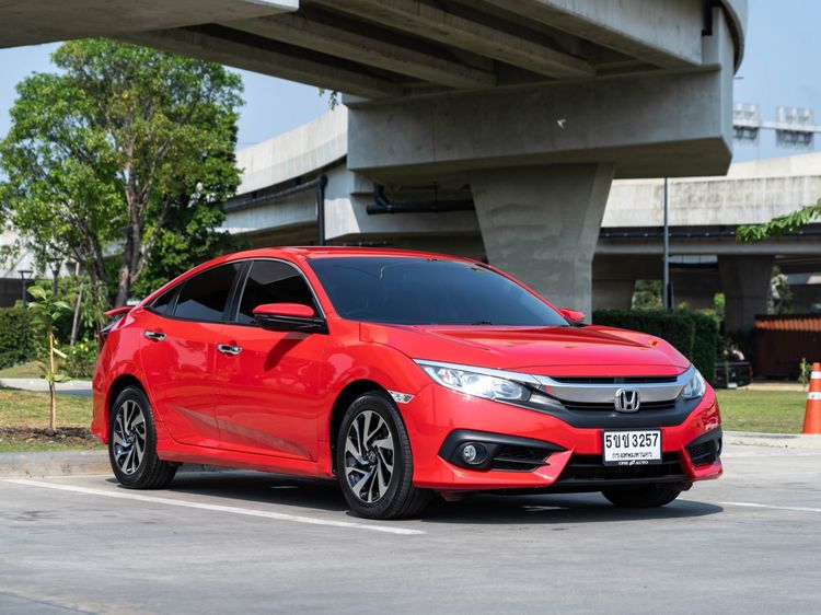 Honda Civic 2018 1.8 EL i-VTEC Sedan เบนซิน ไม่ติดแก๊ส เกียร์อัตโนมัติ แดง รูปที่ 1