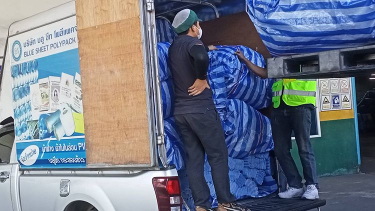 จำหน่ายผ้าฝาง-ผ้าใบบลูชีท รูปที่ 6