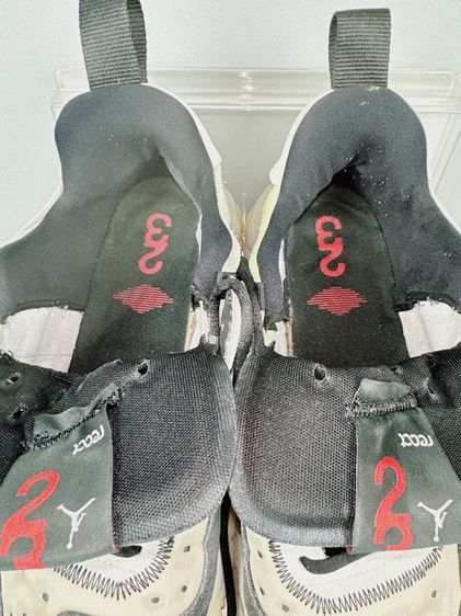 รองเท้า Nike Air Jordan Sz.13us47.5eu31cm รุ่นDelta2 Platinum Tint Chile Red Stone สีครีม สภาพสวยงาม ไม่ขาดซ่อม ใส่เที่ยวหรือออกกำลังได้ รูปที่ 11