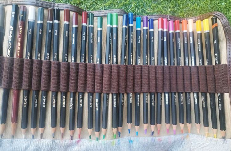 ดินสอ Derwent Academy Watercolour + Derwent Waterbrush + กระเป๋าใส่กระเป๋าอุปกรณ์สเก็ตซ์ รูปที่ 2