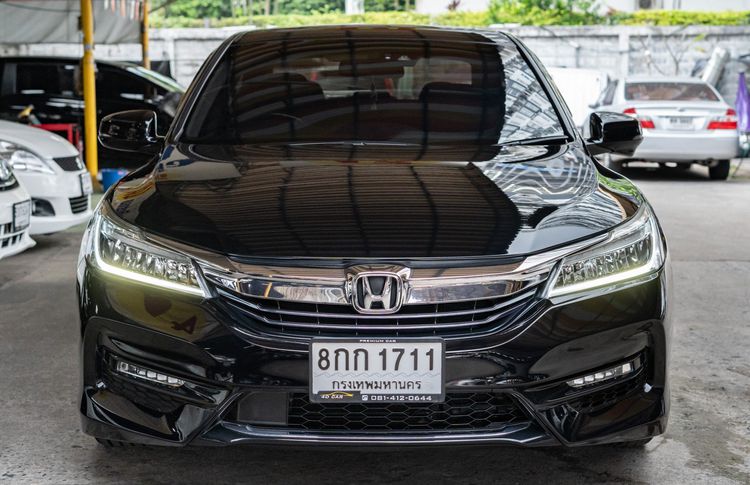 Honda Accord 2018 2.0 Hybrid Tech Sedan ไฮบริด เกียร์อัตโนมัติ ดำ