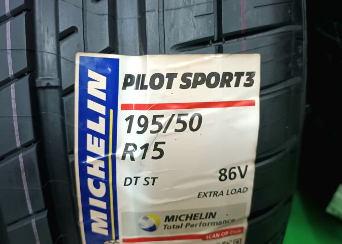Michelin 195 50 15 ปี22 ยางใหม่ค้างปี ประกันบวม 2 ปี ใส่ฟรี-ส่งฟรี(เก็บเงินปลายทาง)ชุดละ 8990.-NET รูปที่ 2