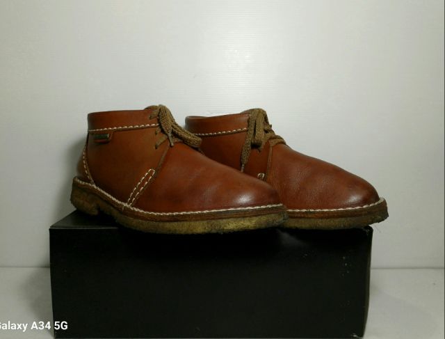 YELLO MILES, Brown Ankle Casual Sneakers 8.5UK 9US 42.5EU(27.5cm) Original ของแท้ มือ 2 สภาพเยี่ยม, รองเท้า YELLO MILES หนังแท้ สวยมาก รูปที่ 3