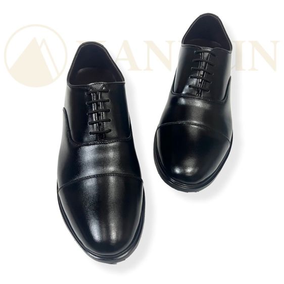 KANKUN Cap-Toe Oxford รองเท้าคัทชูผู้ชาย หนังวัวแท้ เกรดพรีเมี่ยม ทรงเรียบหรู สวยดีไซน์ทันสมัย แบบผูกเชือก หนังนิ่ม พื้นนุ่มพิเศษ รูปที่ 2