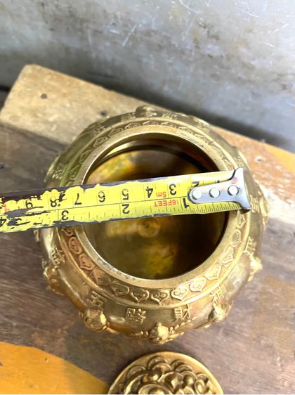 โถ ก้อนทองจีน ทองเหลืองสะสมA11 รูปที่ 11