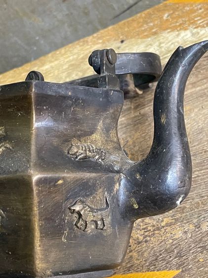 กาน้ำชา 12นักษัตรทองเหลืองสะสม รูปที่ 13