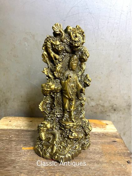 เจ้าแม่กวนอิม เก้ามังกรทองเหลืองA28 รูปที่ 4