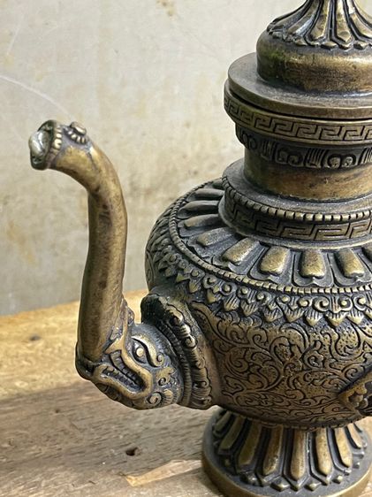 กาน้ำชาทองเหลือง สะสมB3 รูปที่ 9