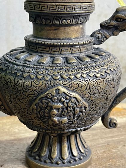 กาน้ำชาทองเหลือง สะสมB3 รูปที่ 10