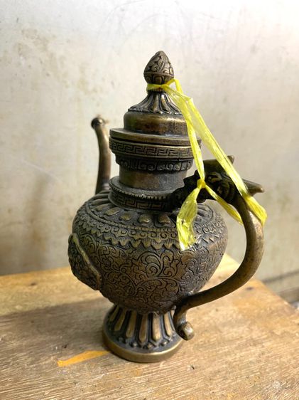 กาน้ำชาทองเหลือง สะสมB3 รูปที่ 6