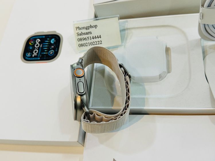 Apple watch Ultra 2 รุ่นล่าสุด 49mm Titanium Starlight  Alpine Loop  สภาพใหม่ ประกันศูนย์ไทย  26500 บาท รูปที่ 8