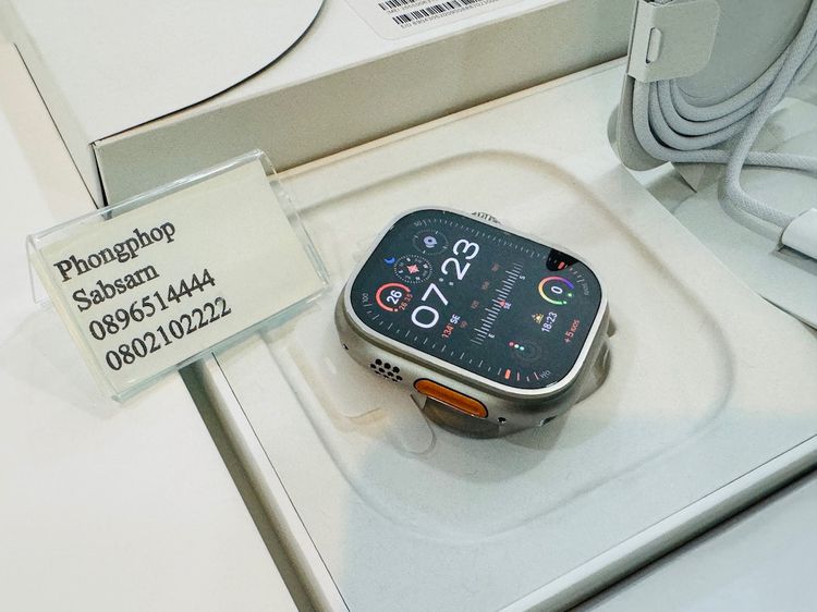 Apple watch Ultra 2 รุ่นล่าสุด 49mm Titanium Starlight  Alpine Loop  สภาพใหม่ ประกันศูนย์ไทย  26500 บาท รูปที่ 3