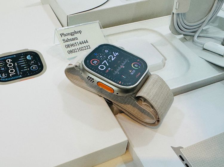 Apple watch Ultra 2 รุ่นล่าสุด 49mm Titanium Starlight  Alpine Loop  สภาพใหม่ ประกันศูนย์ไทย  26500 บาท รูปที่ 7
